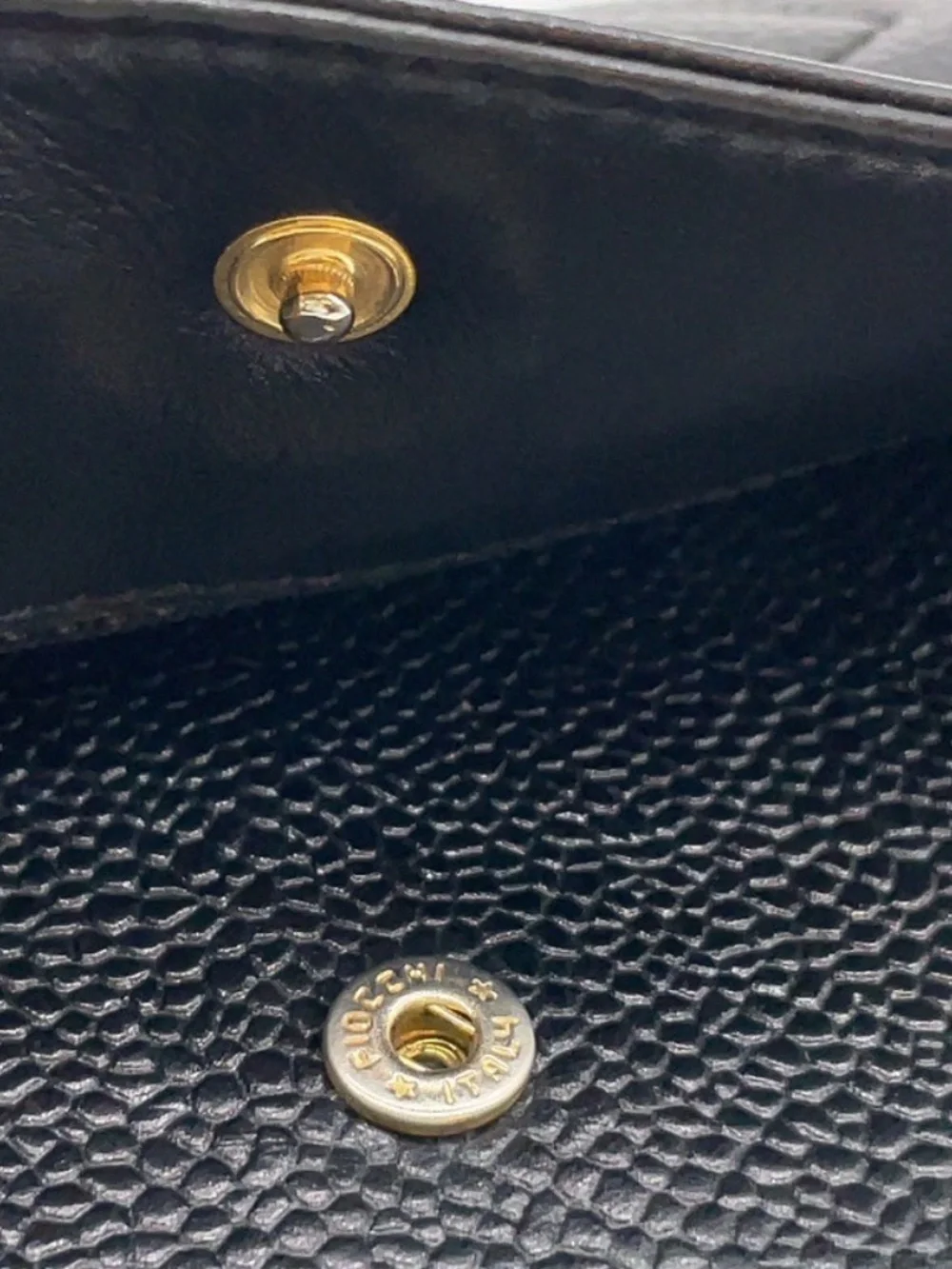 CHANEL Leather Black WOC W/Box